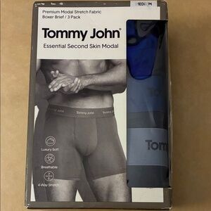 Tommy John mens 3 Pack Modal Boxer Briefs M